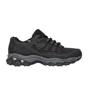 Skechers Men's After Burn 50125 Lace-Up Sneakers Shoes Black/Gray Size 12